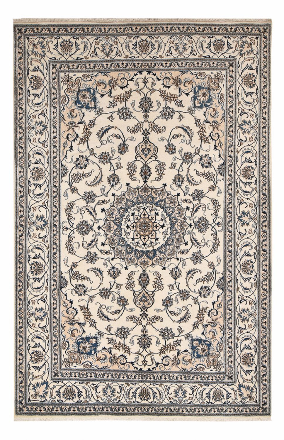 Alfombra persa - Nain - 309 x 197 cm - crema