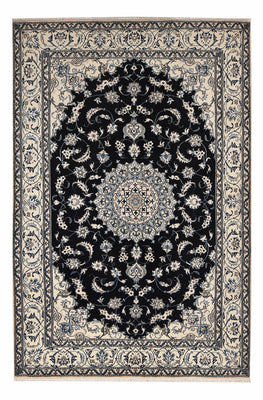 Alfombra persa - Nain - 298 x 202 cm - azul oscuro