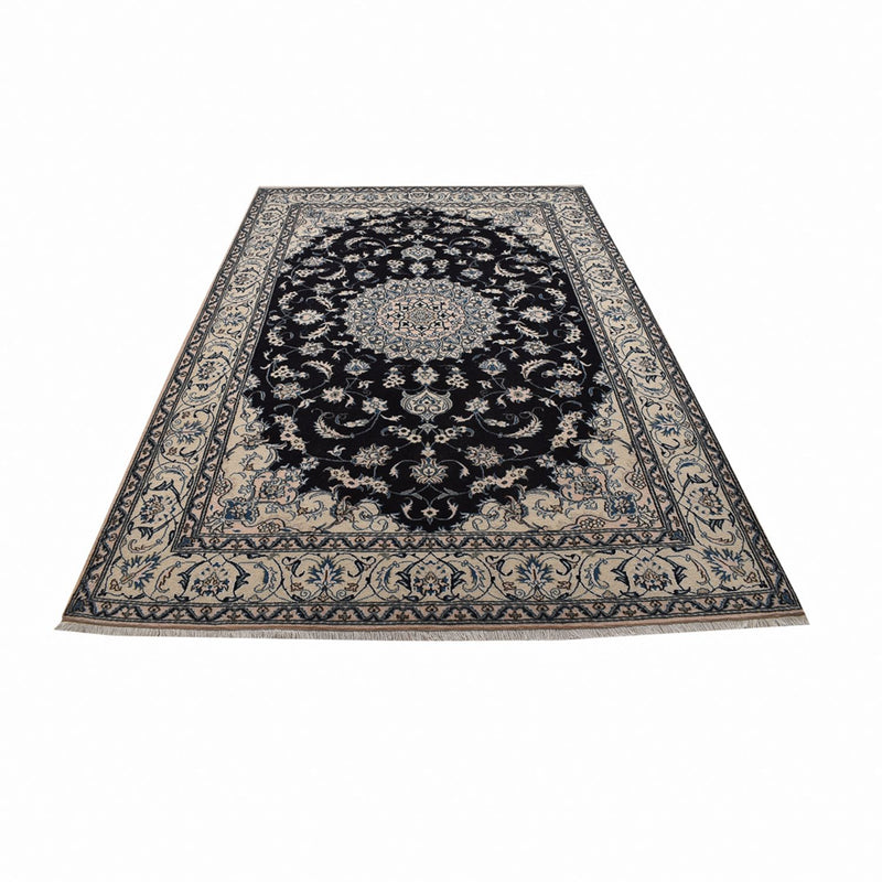 Alfombra persa - Nain - 298 x 202 cm - azul oscuro