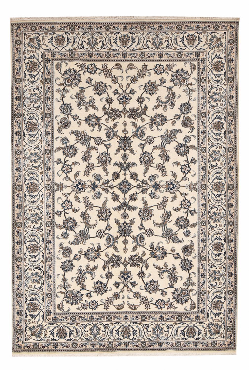 Alfombra persa - Nain - 300 x 198 cm - crema