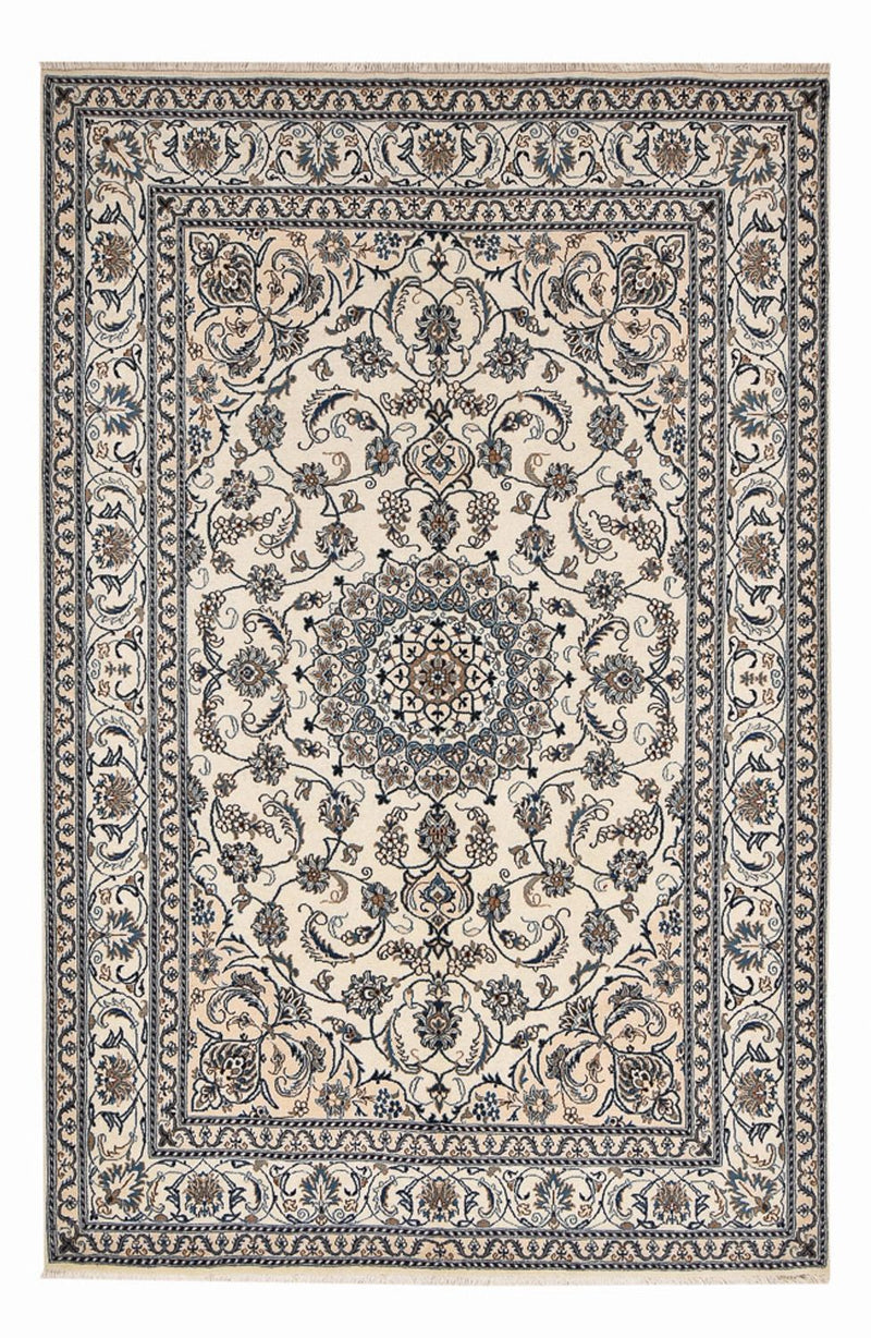 Alfombra persa - Nain - 304 x 203 cm - crema