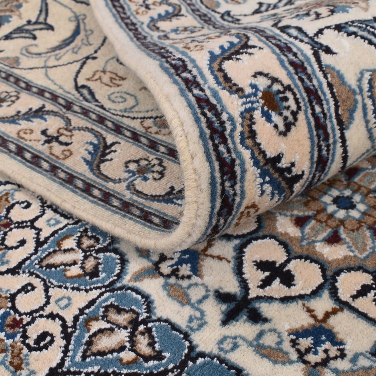 Alfombra persa - Nain - 304 x 203 cm - crema