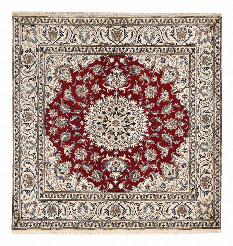 Alfombra persa - Nain cuadrado  - 197 x 195 cm - rojo