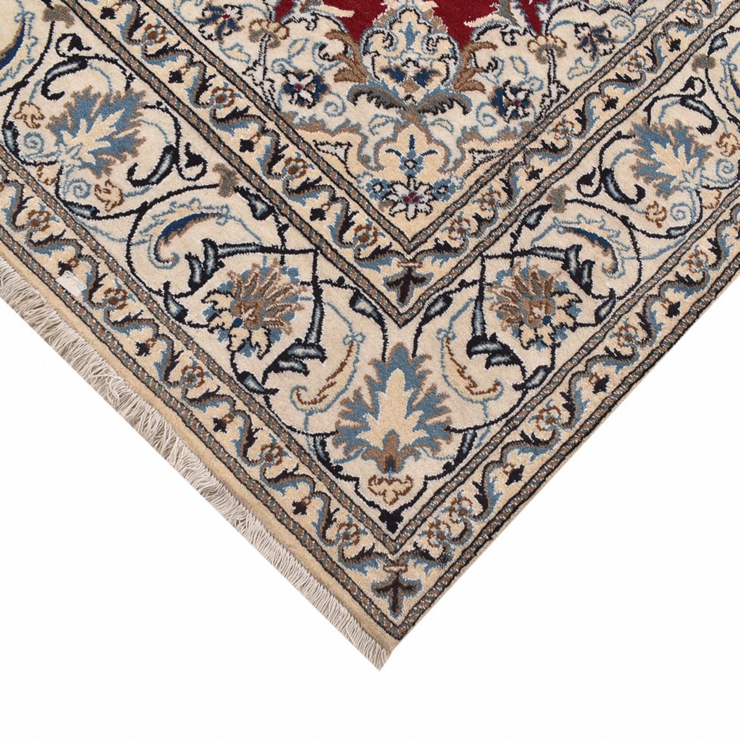Alfombra persa - Nain cuadrado  - 197 x 195 cm - rojo