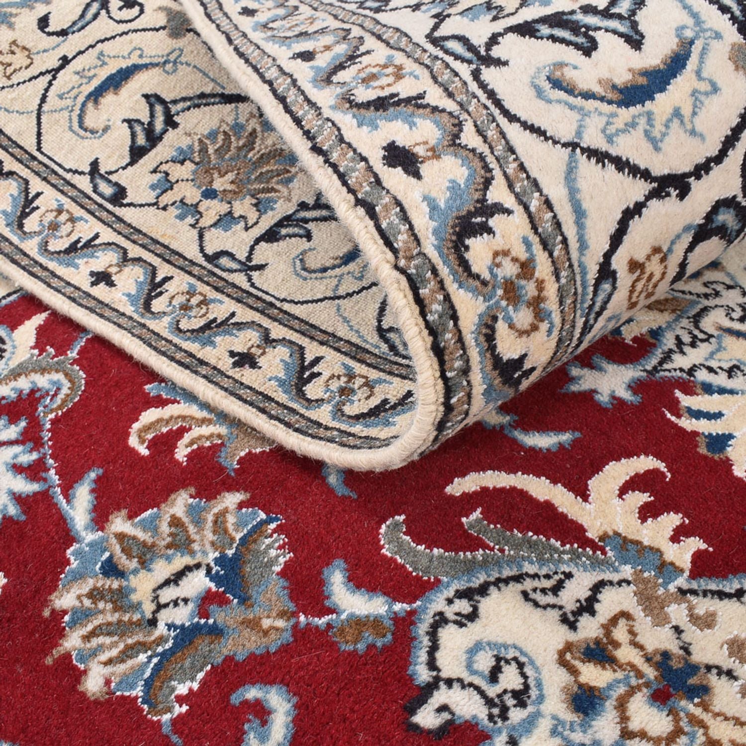 Alfombra persa - Nain cuadrado  - 197 x 195 cm - rojo