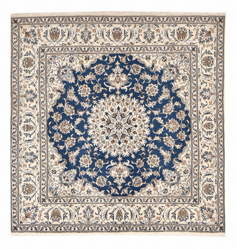 Alfombra persa - Nain cuadrado  - 202 x 195 cm - azul