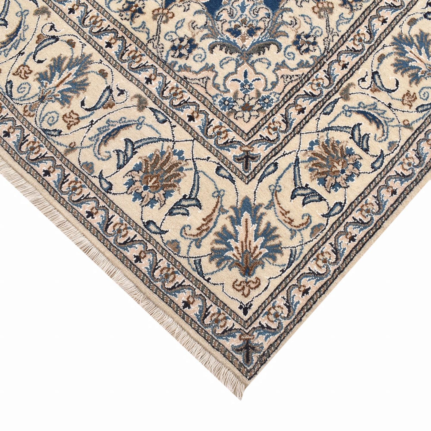 Alfombra persa - Nain cuadrado  - 202 x 195 cm - azul