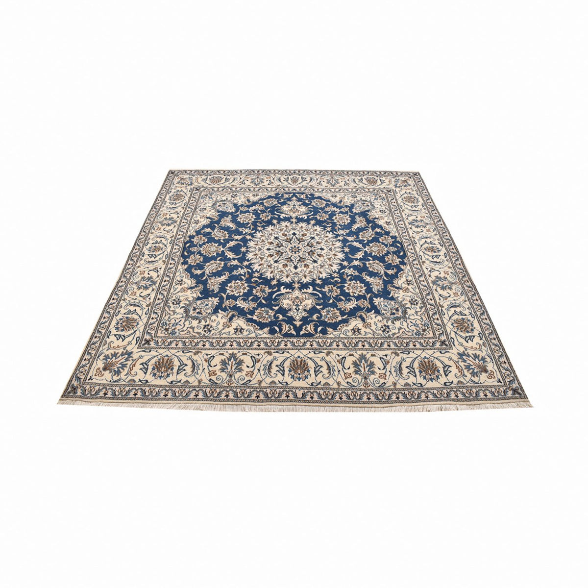 Alfombra persa - Nain cuadrado  - 202 x 195 cm - azul