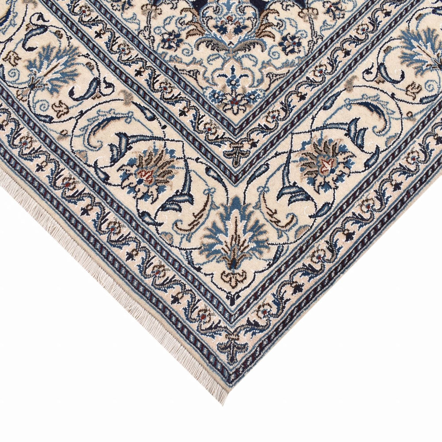 Alfombra persa - Nain cuadrado  - 198 x 195 cm - azul oscuro