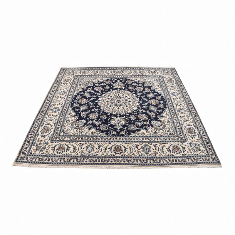 Alfombra persa - Nain cuadrado  - 198 x 195 cm - azul oscuro