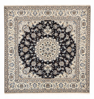 Alfombra persa - Nain cuadrado  - 198 x 190 cm - azul oscuro