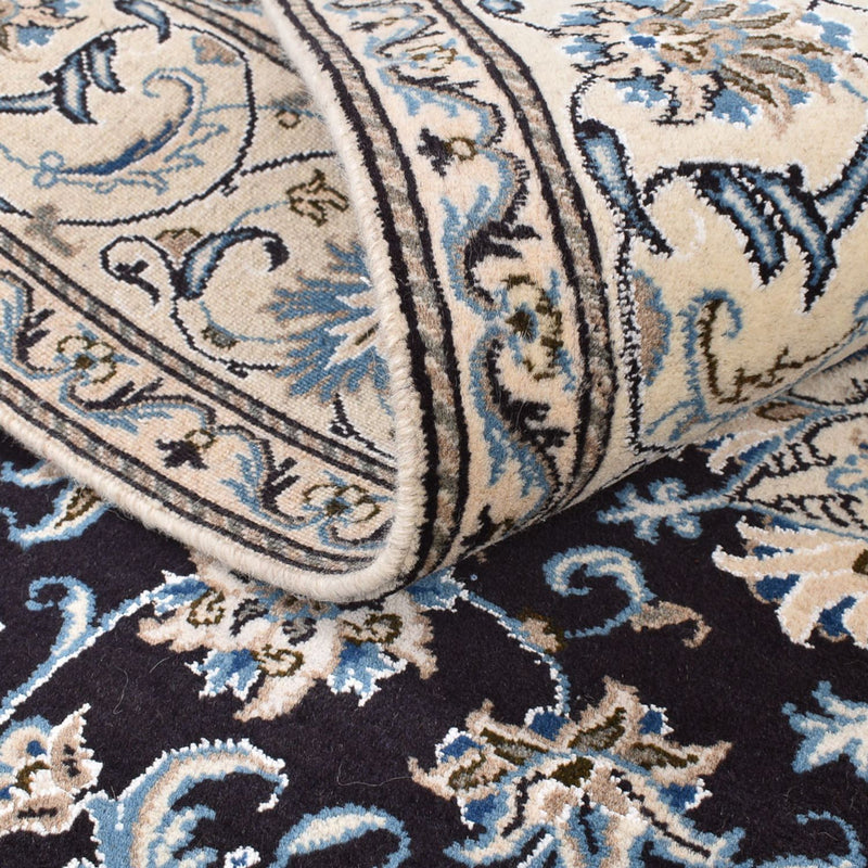Alfombra persa - Nain cuadrado  - 198 x 190 cm - azul oscuro