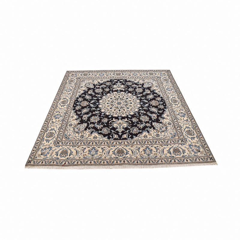 Alfombra persa - Nain cuadrado  - 198 x 190 cm - azul oscuro