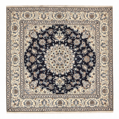Alfombra persa - Nain cuadrado  - 195 x 193 cm - azul oscuro