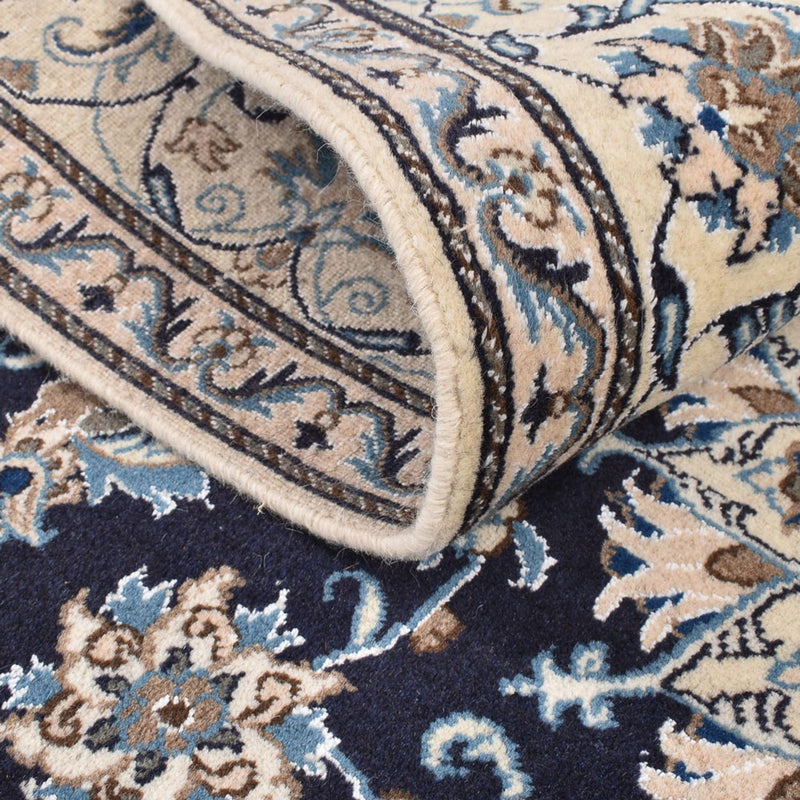Alfombra persa - Nain cuadrado  - 195 x 193 cm - azul oscuro
