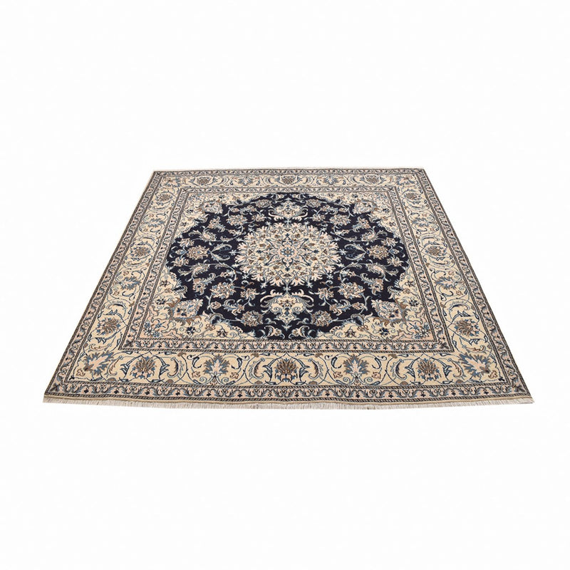 Alfombra persa - Nain cuadrado  - 195 x 193 cm - azul oscuro