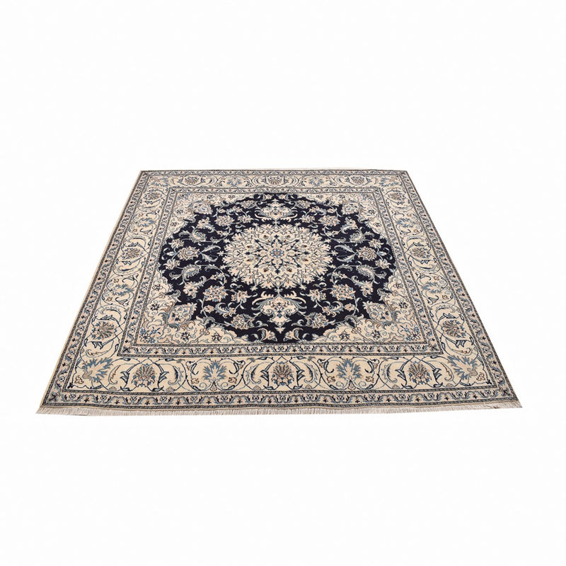 Alfombra persa - Nain cuadrado  - 198 x 193 cm - azul oscuro