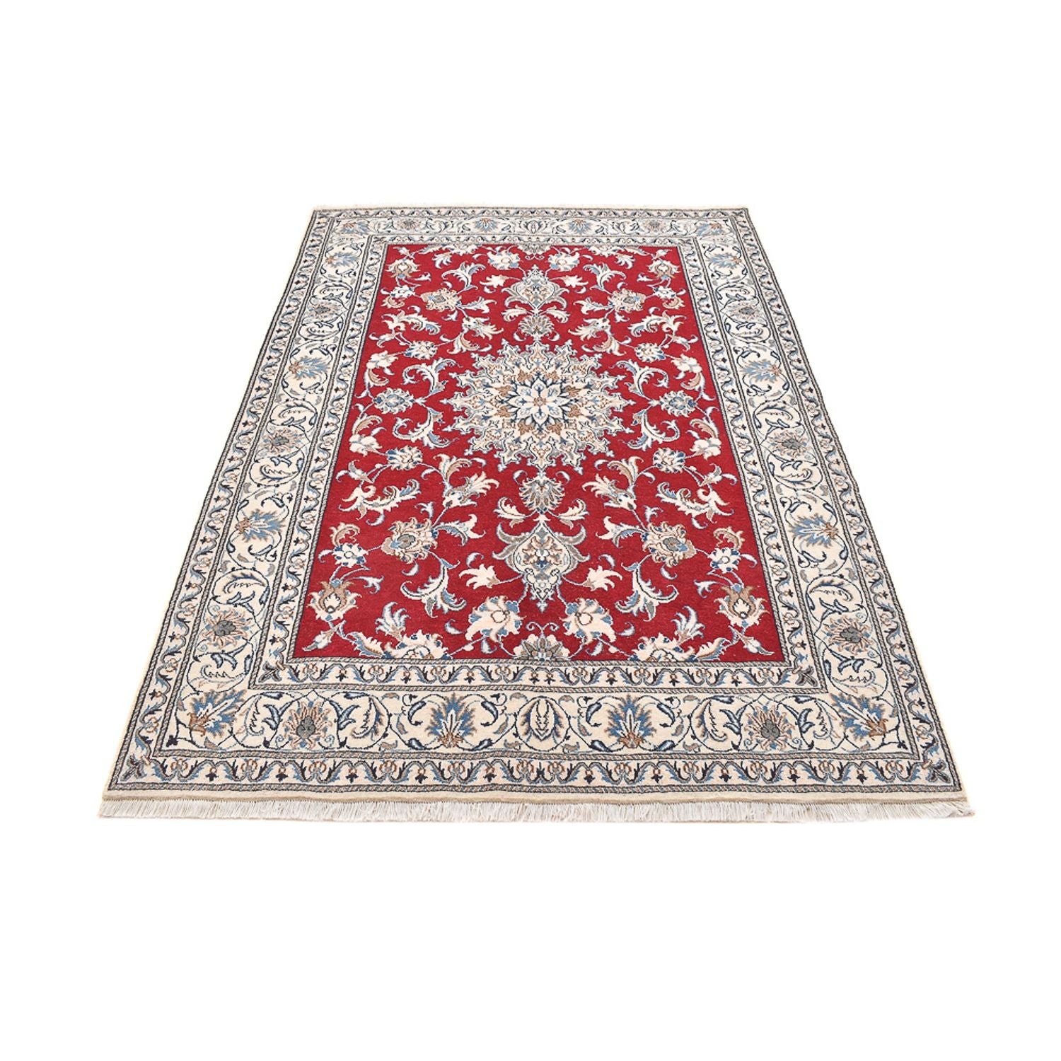 Alfombra persa - Nain - 238 x 168 cm - rojo