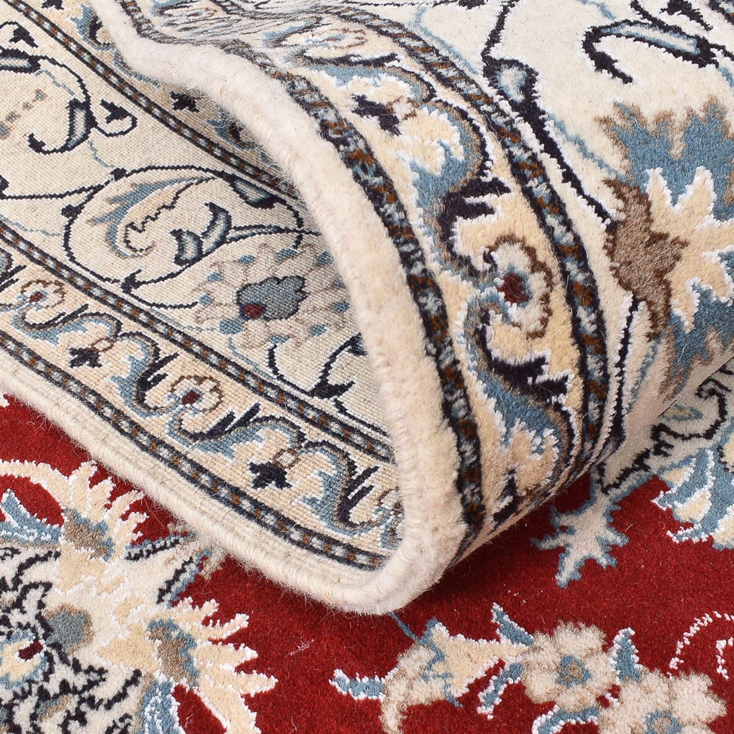 Alfombra persa - Nain - 237 x 165 cm - rojo