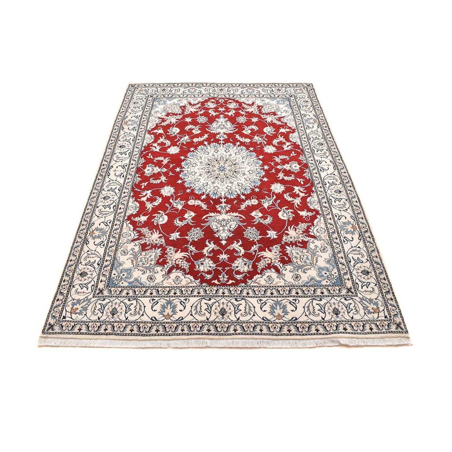 Alfombra persa - Nain - 237 x 165 cm - rojo