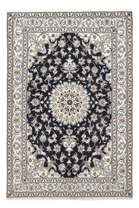 Alfombra persa - Nain - 242 x 162 cm - azul oscuro