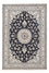 Alfombra persa - Nain - 242 x 162 cm - azul oscuro