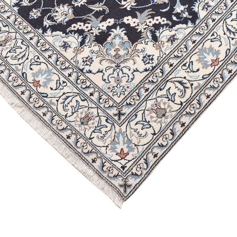 Alfombra persa - Nain - 242 x 162 cm - azul oscuro