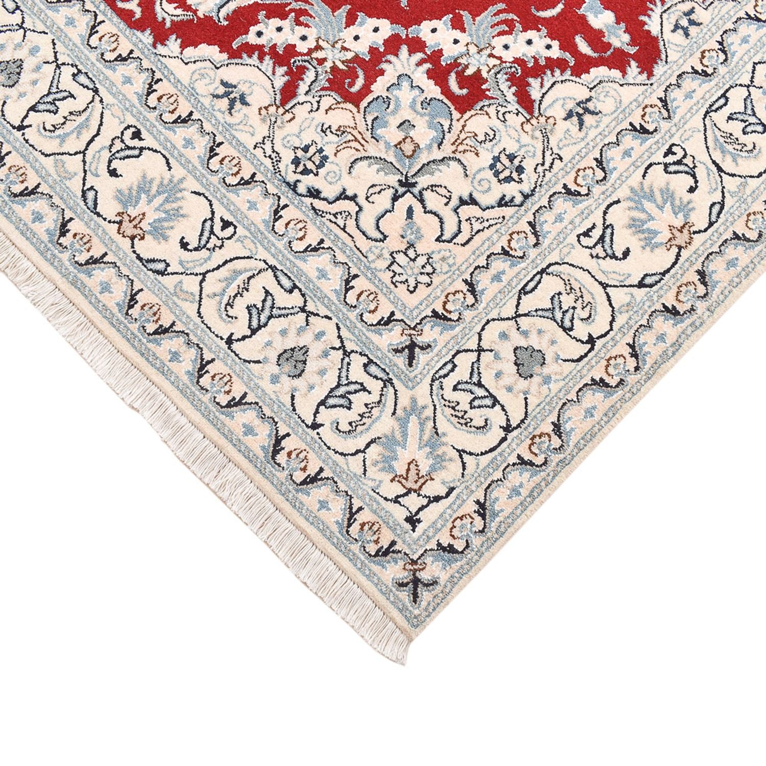 Alfombra persa - Nain - 233 x 167 cm - rojo