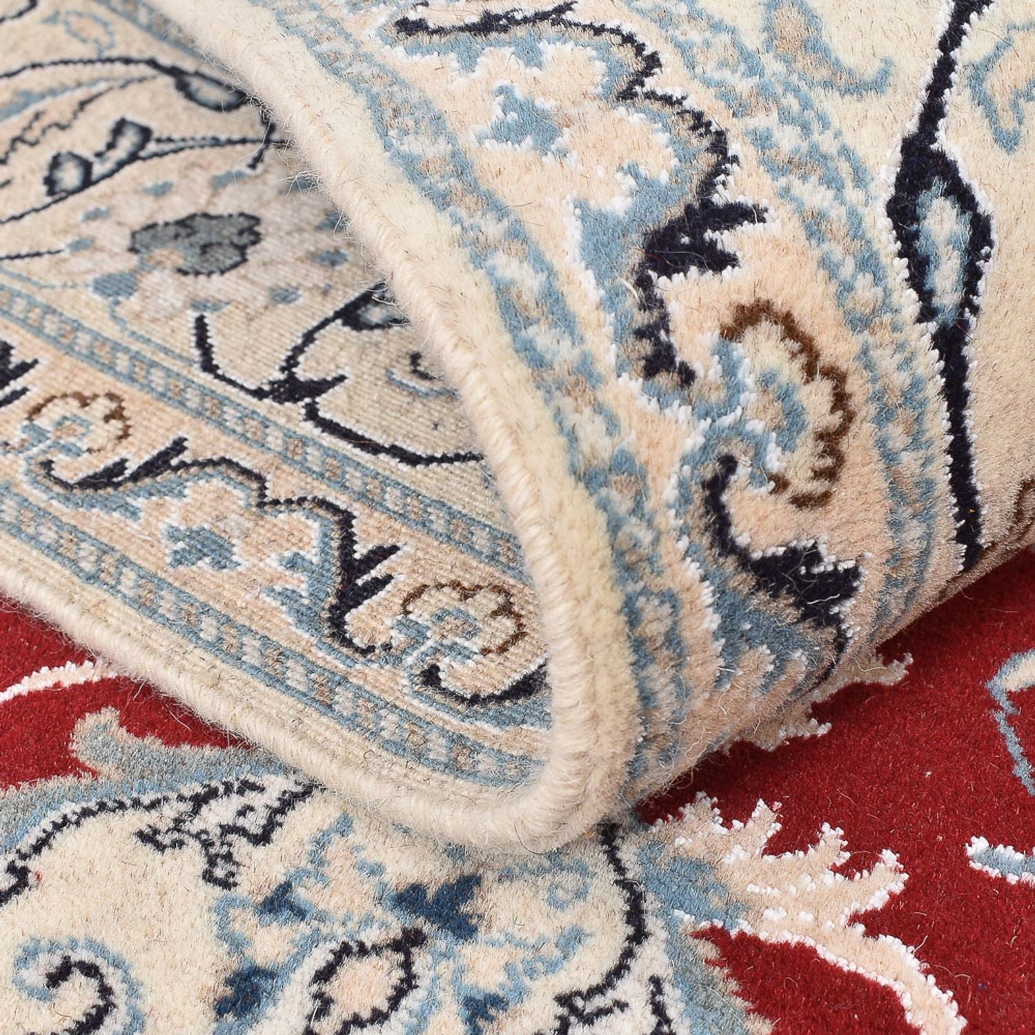 Alfombra persa - Nain - 233 x 167 cm - rojo