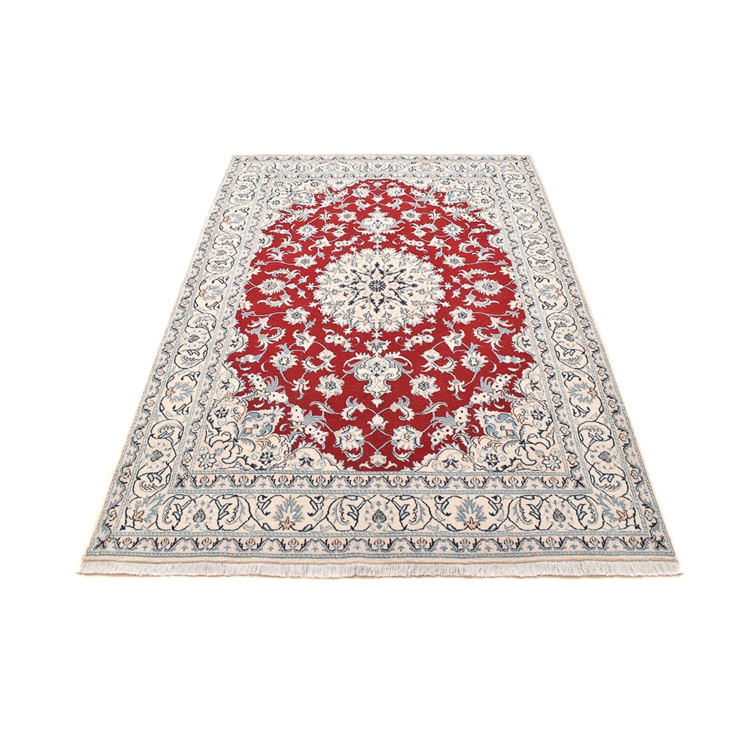 Alfombra persa - Nain - 233 x 167 cm - rojo