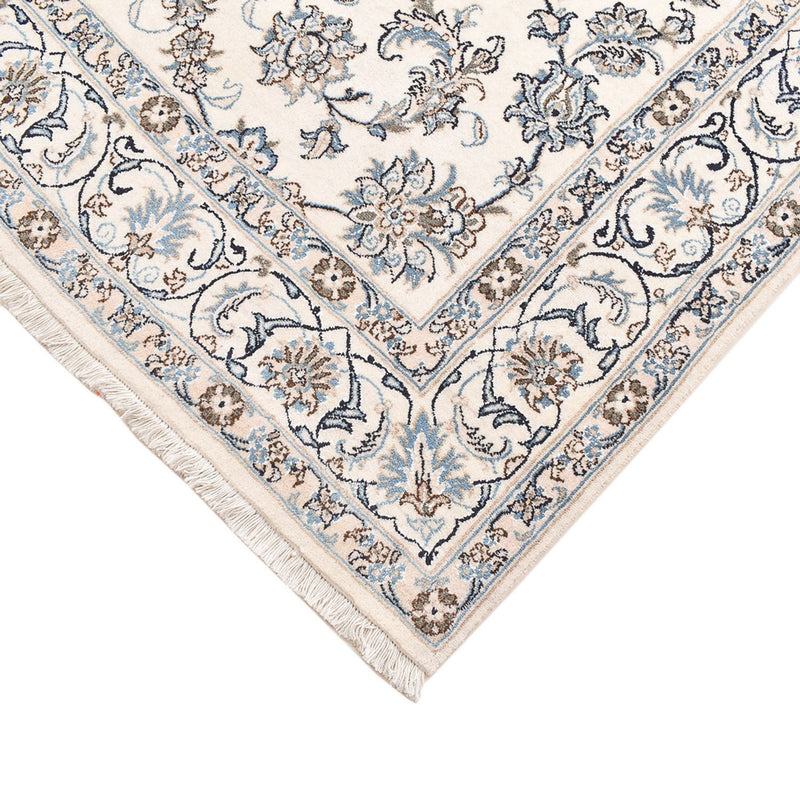 Alfombra persa - Nain - 240 x 165 cm - gris claro