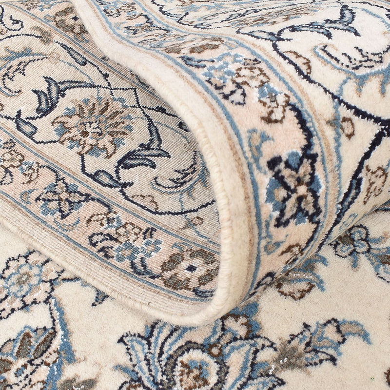 Alfombra persa - Nain - 240 x 165 cm - gris claro