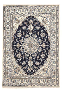 Alfombra persa - Nain - 239 x 165 cm - azul oscuro