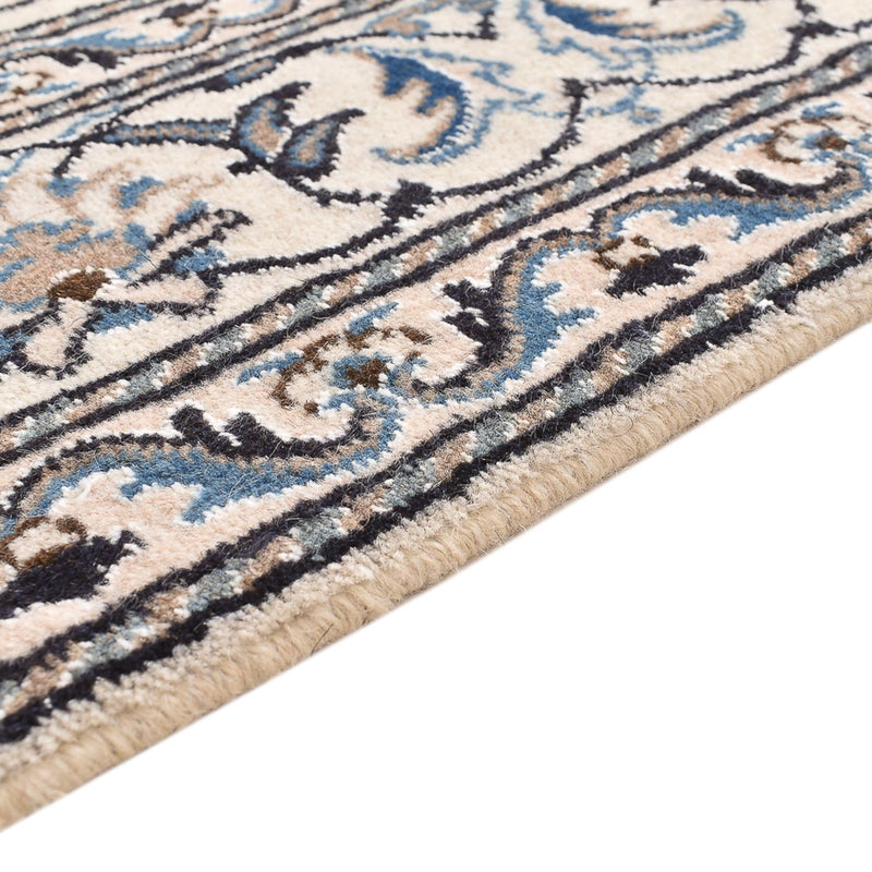 Alfombra persa - Nain - 203 x 145 cm - gris claro