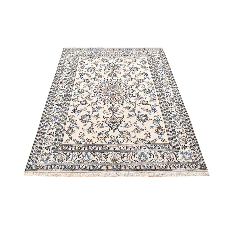 Alfombra persa - Nain - 203 x 145 cm - gris claro