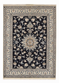 Alfombra persa - Nain - 200 x 149 cm - azul oscuro