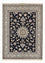 Alfombra persa - Nain - 200 x 149 cm - azul oscuro