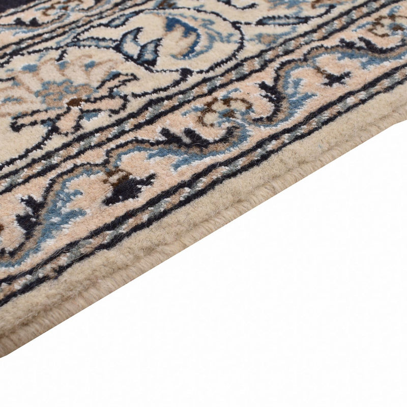Alfombra persa - Nain - 200 x 149 cm - azul oscuro