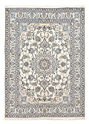 Alfombra persa - Nain - 200 x 149 cm - gris claro