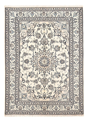 Alfombra persa - Nain - 209 x 149 cm - gris claro