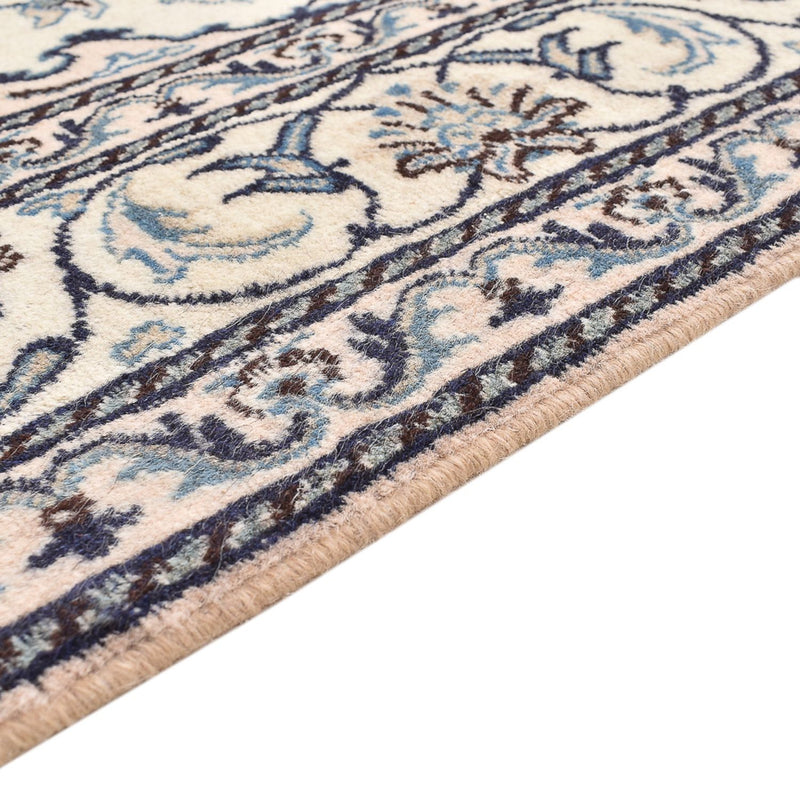 Alfombra persa - Nain - 209 x 149 cm - gris claro
