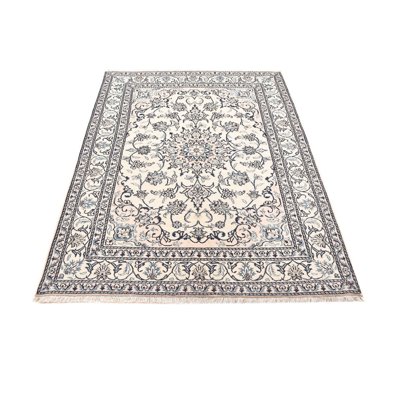 Alfombra persa - Nain - 209 x 149 cm - gris claro