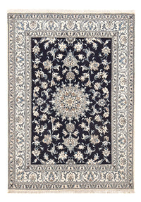 Alfombra persa - Nain - 207 x 146 cm - azul oscuro