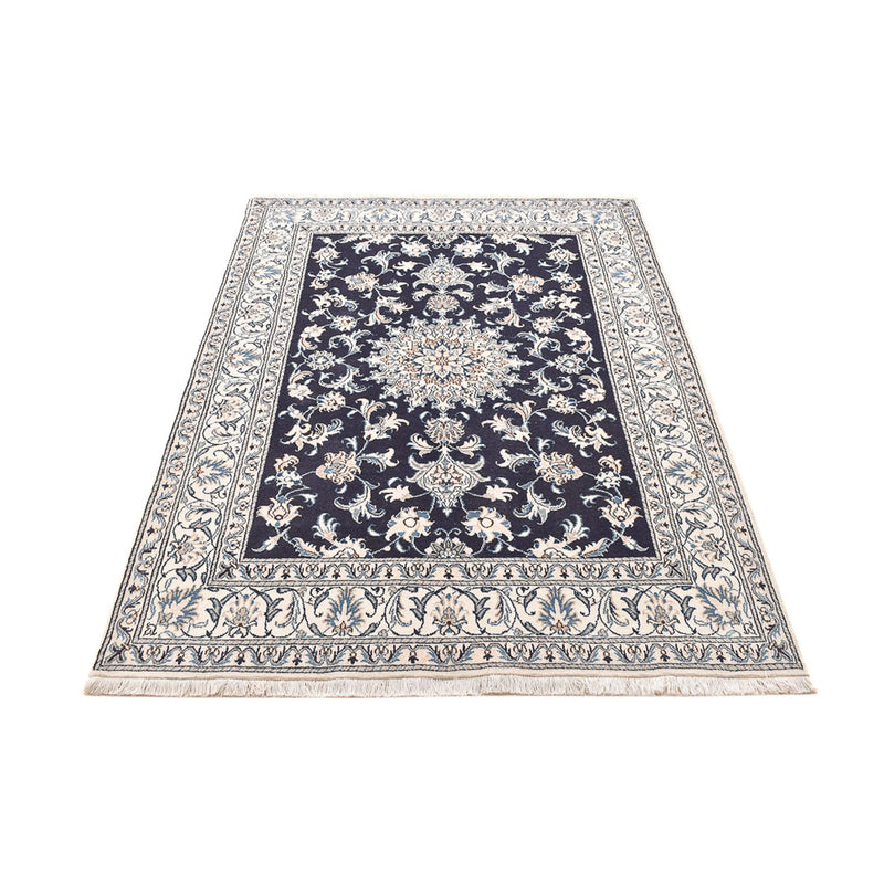 Alfombra persa - Nain - 207 x 146 cm - azul oscuro