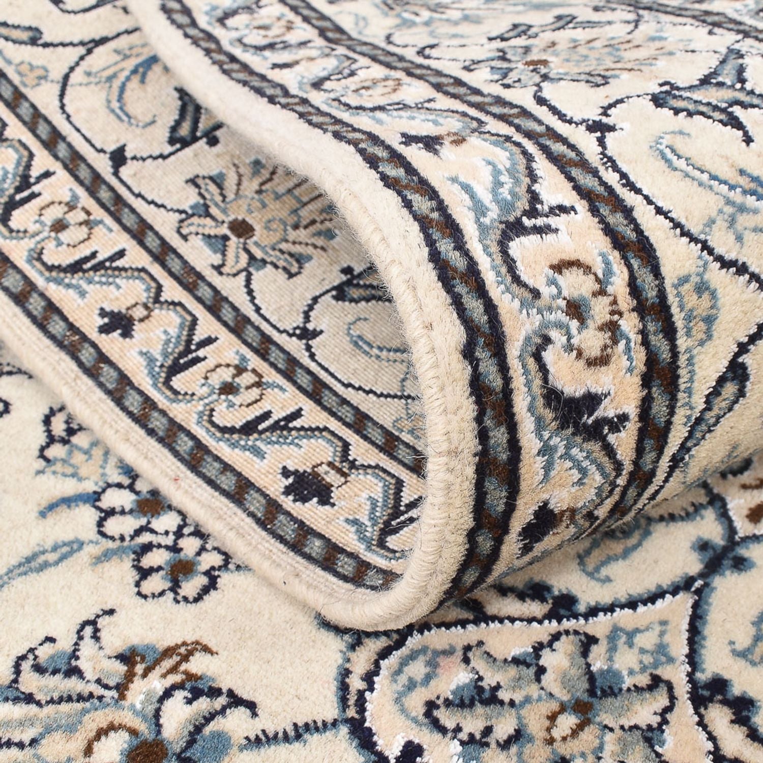 Alfombra persa - Nain - 202 x 150 cm - beige claro