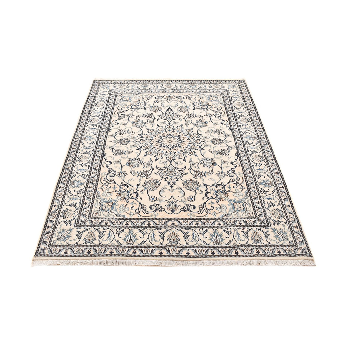 Alfombra persa - Nain - 202 x 150 cm - beige claro