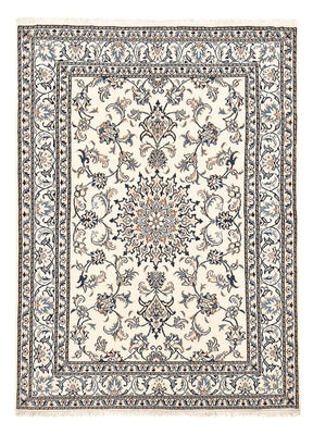 Alfombra persa - Nain - 198 x 143 cm - beige claro