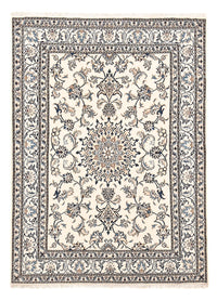 Alfombra persa - Nain - 198 x 143 cm - beige claro