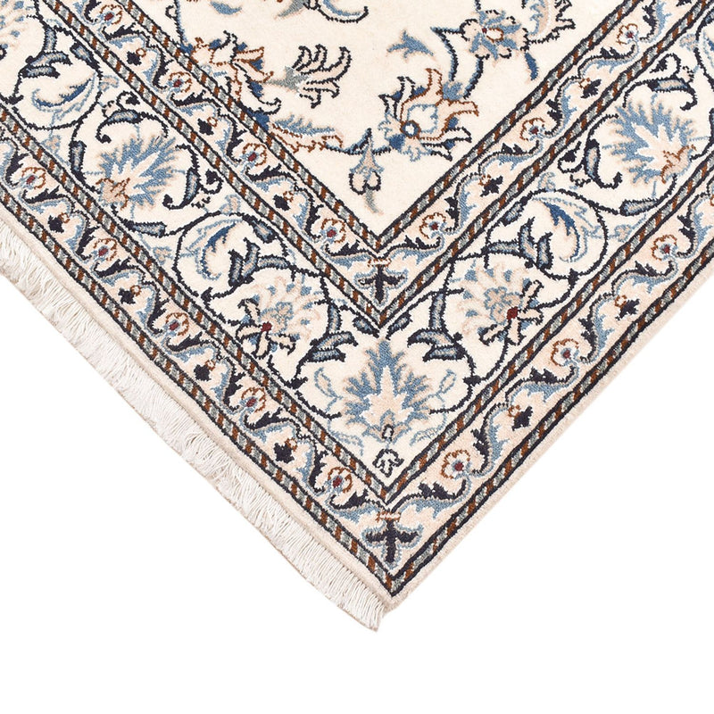 Alfombra persa - Nain - 198 x 143 cm - beige claro