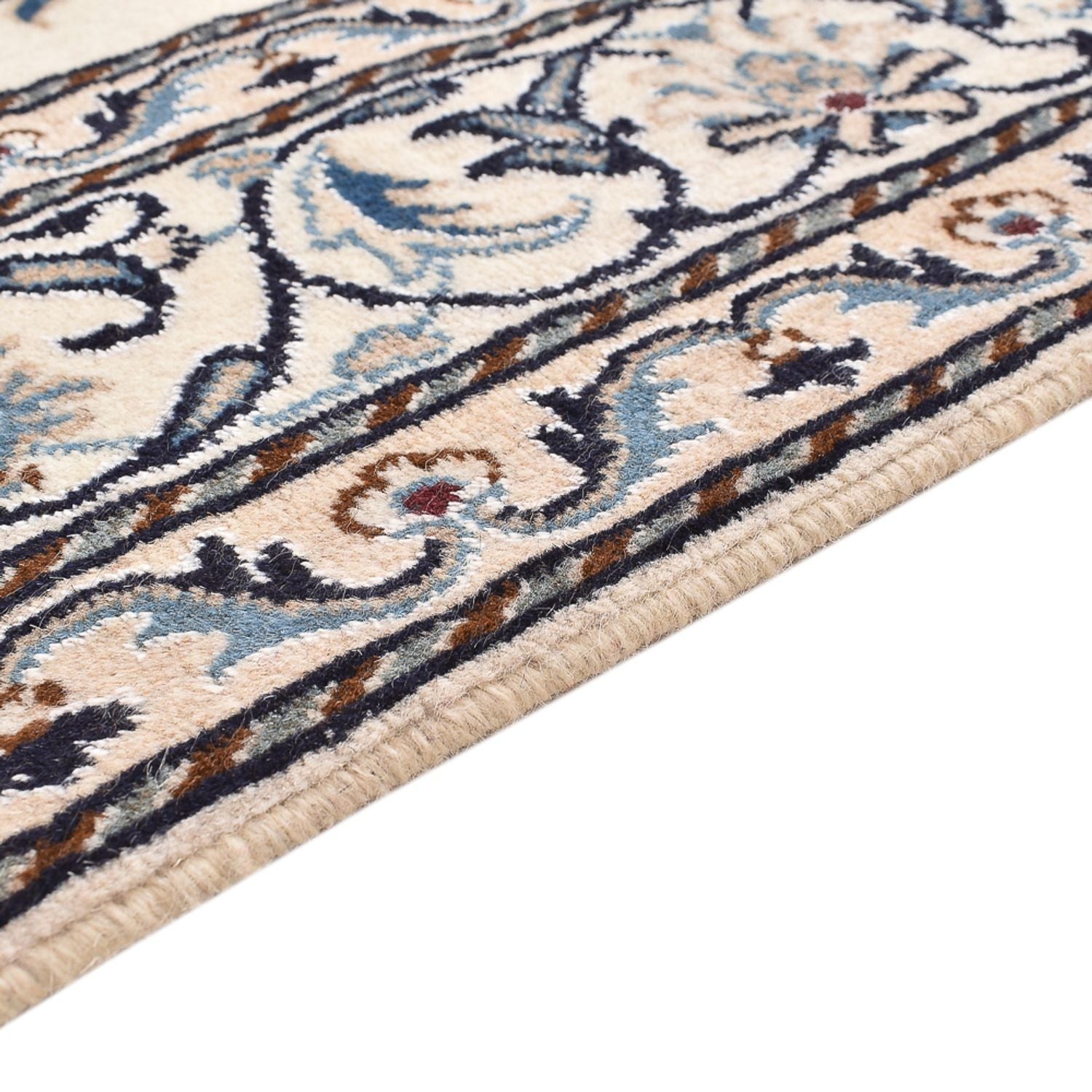 Alfombra persa - Nain - 198 x 143 cm - beige claro